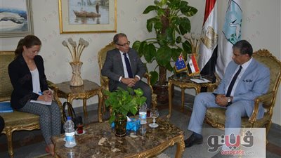بالصور.. «فهمي» يبحث مع سفير أستراليا سبل التعاون في المجالات البيئية