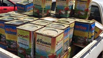 ضبط 26 صفيحة جبن ببيانات مخالفة داخل معمل غير مرخص ببورسعيد