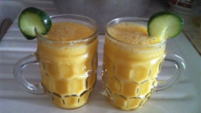 مشروب الجزر بالخيار والتفاح الأخضر للباحثات عن الصحة والرشاقة