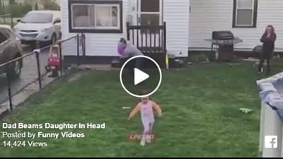 بالفيديو.. «هزار» أب يتسبب في سقوط مروع لابنته