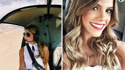 بالفيديو والصور.. أجمل قائدة مروحيات في العالم