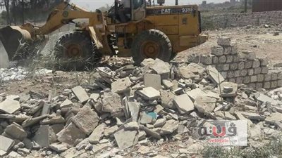 بالصور.. إزالة 8 حالات تعدٍ على الأراضي الزراعية في الشرقية