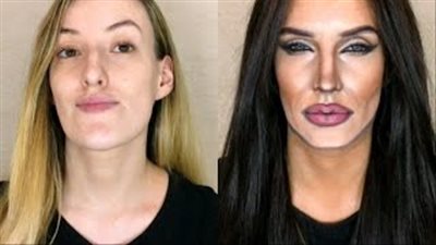 بالفيديو والصور.. فتاة تحول نفسها لأنجلينا جولي في دقائق