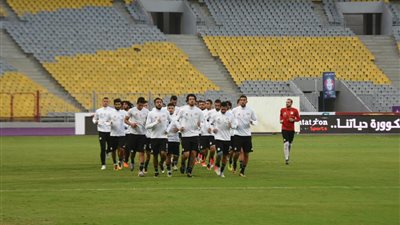 بالصور.. التدريب الأخير للمنتخب في برج العرب قبل لقاء الكونغو
