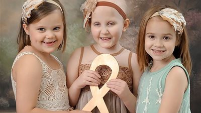 بالصور.. لقطات لثلاثة أطفال يهزمن السرطان تأسر القلوب