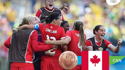 سيدات كندا يفزن على البرازيل ويحصدن الميدالية البرونزية بالأوليمبياد