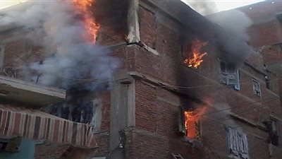 اشتعال النيران بـ3 منازل في أسيوط