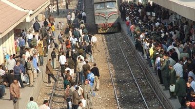 إعادة فتح محطة سكة حديد البعالوة بعد انحراف عربات القاطرة الخلفية