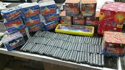 ضبط 4600 صاروخ وألعاب نارية ببورسعيد