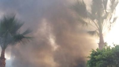 حريق هائل في سوق الجمعة غرب الإسكندرية