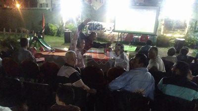 بالصور.. أحمد شيبه يتابع مباراة مصر والكونغو في الإسكندرية