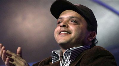 محمد هنيدي يحتفل بالهدف الأول لمنتخب مصر في شباك الكونغو