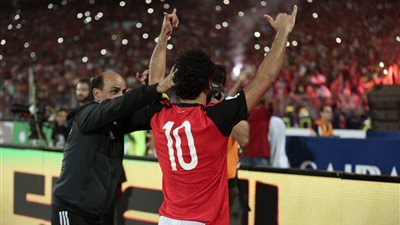 17 صورة ترصد الفرحة الهستيرية لمحمد صلاح ورفاقه بالصعود للمونديال