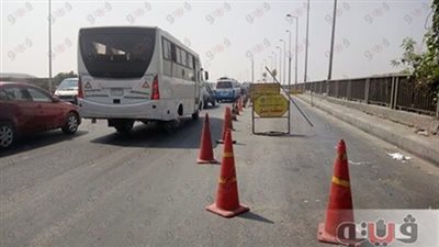 إعادة فتح حارتين بكوبري الشموت على طريق الإسكندرية الزراعي