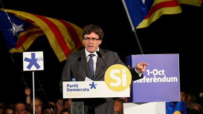 زعيم كتالونيا: الإقليم يطبق قانون الاستفتاء الخاص بإعلان الاستقلال