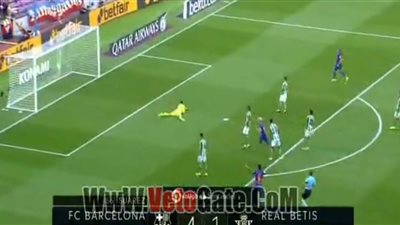 بالفيديو.. ميسي يتقدم بالهدف الخامس لبرشلونة في ريـال بيتيس