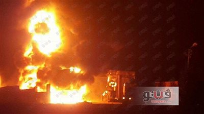 الحماية المدنية بالشرقية تكشف سبب حريق محطة وقود منيا القمح