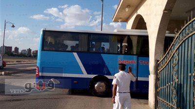 وصول حافلة فريق بتروجت لاستاد السويس