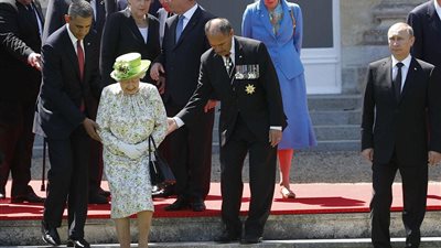 بالفيديو والصور.. لقاء بوتين بقادة العالم في ذكري يوم النصر الفرنسي