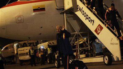 منتخب كولومبيا يصل البرازيل للمشاركة في المونديال