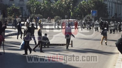 اشتباكات الأمن والثوار تشل الحركة المرورية بكورنيش الإسكندرية