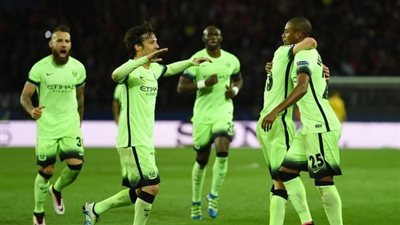 «أجويرو» و«دي بروين» يقودان هجوم السيتي أمام سان جيرمان