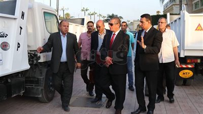 بالصور.. 21 سيارة جديدة لرفع كفاءة منظومة النظافة بكفرالشيخ