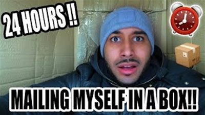 بالفيديو والصور.. شاب يخوض مغامرة إرسال نفسه عبر البريد
