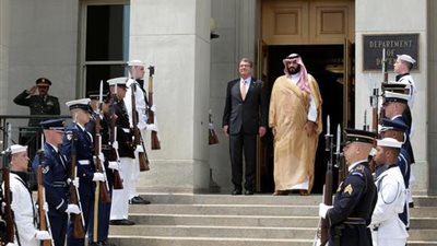 بالفيديو والصور.. استقبال رسمي لمحمد بن سلمان في البنتاجون