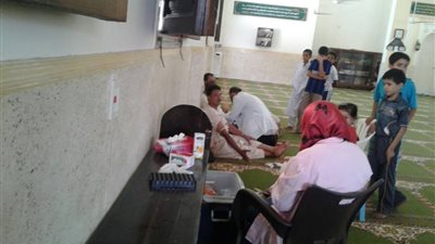 بالصور.. جمع 58 كيس دم خلال حملة في الشرقية