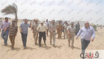 بالصور.. إزالة تعديات على 556 فدانا من أملاك الدولة في بني سويف