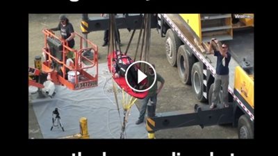 بالفيديو.. لحظة إطلاق رجل في الهواء بمنجنيق