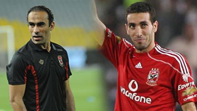 أبو تريكة يعزي سيد عبد الحفيظ في وفاة والده