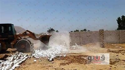 إزالة تعديات على 100 فدان أملاك دولة بجهينة في سوهاج