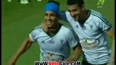 بالفيديو.. المصري يتعادل مع الداخلية 1/1 في الشوط الأول