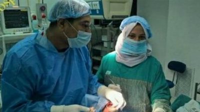 إجراء أول عملية لتثبيت كسر بالفك السفلي لمريض بمستشفى ناصر بالقليوبية