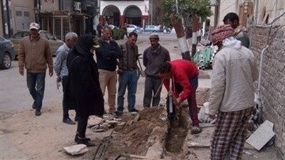 بالصور.. مساعد محافظ بورسعيد تتابع تطوير حديقة السلام