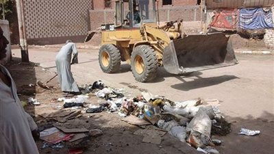 رفع 37 طن قمامة ومخلفات صلبة بمركز أبوقرقاص في المنيا