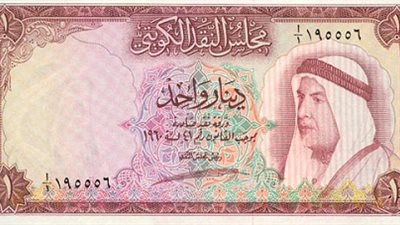 الدينار الكويتى يرتفع قرشا اليوم
