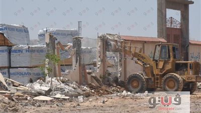 الإسكندرية تشن حملاتها لإزالة التعديات على أراضي أملاك الدولة