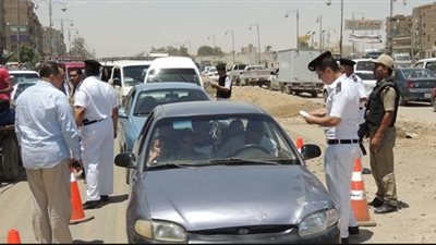 ضبط ٧٠٠٠ مخالفة مرورية بشوارع الجيزة