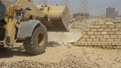 أمن الجيزة يواصل إزالة التعديات على أراضي الدولة بالبدرشين والهرم