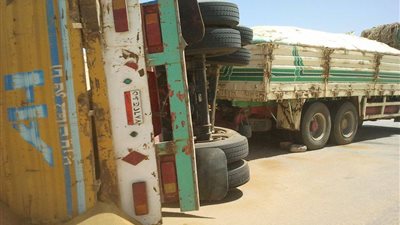 توقف طريق «القاهرة- الإسكندرية» الزراعي لانقلاب سيارة نقل