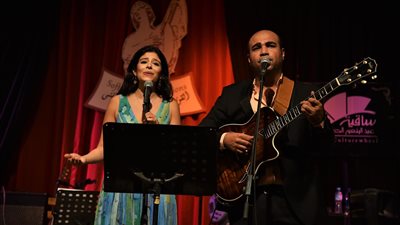 بالصور.. داليا فريد تبدع في ساقية الصاوي