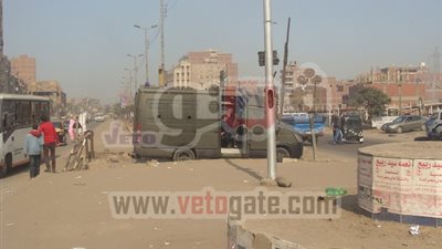 بالصور .. التعزيزات الأمنية تشل الحركة المرورية أمام قسم ثان شبرا