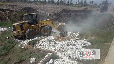 بالصور.. تنفيذ 500 قرار إزالة في الفيوم