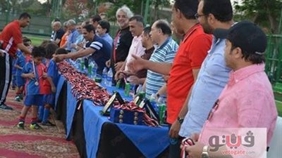 بالصور.. الصيد يكرم أكاديمية براعم القدم بحضور نجوم الفن والرياضة