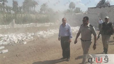 بالصور.. بني سويف تستعيد ألفا و464 مترًا من أراضي السكة الحديد