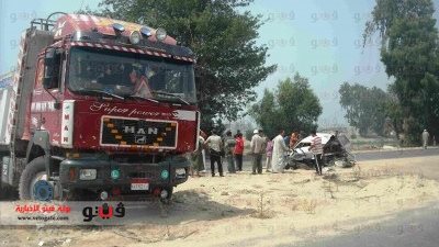 حادث مروري يتسبب في غلق 