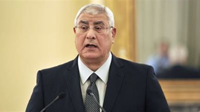 عدلي منصور: وضعنا أقدامنا على طريق الديمقراطية